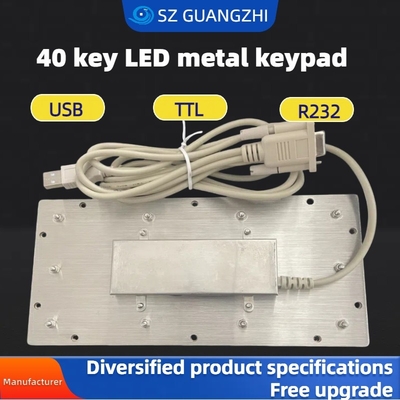 PINPAD 40 key LED waterproof metal keyboard GZ-C001055 R232 interface