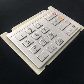Stainless Steel Atm Pin Keypad , Encrypted Wired Keyboard With Embedded Security Chip