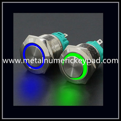 IP66 RoHS Waterproof Keyboard Button LED Illuminated Metal Button