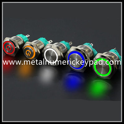 IP66 RoHS Waterproof Keyboard Button LED Illuminated Metal Button