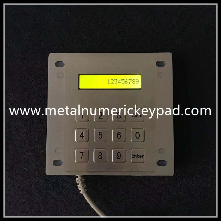 Ss 304 Led Display Waterproof Numeric Keypad 12 Key Industrial